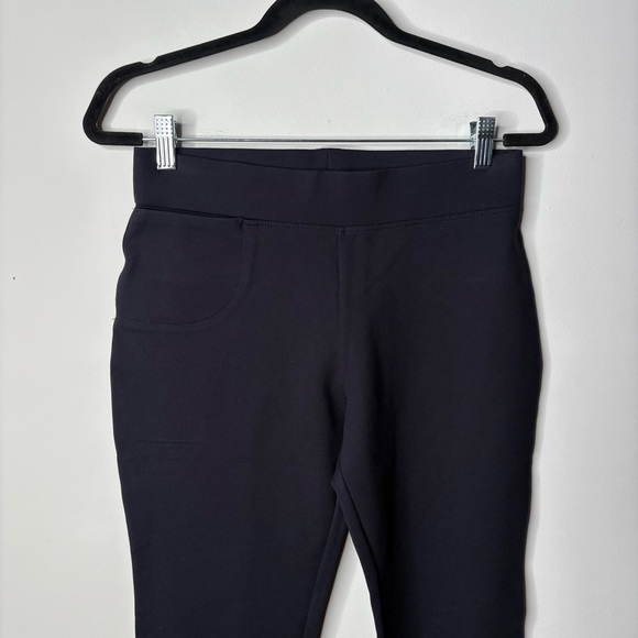 Quince Women's Pants Navy Blue Ponte Knit Crop Ankle - Picture 2 of 5